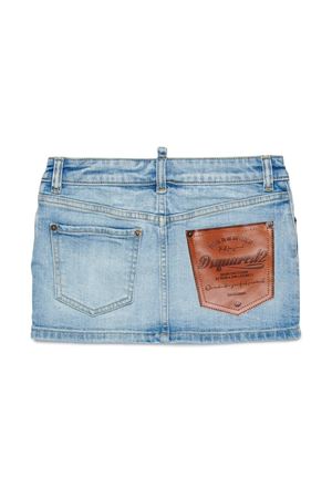 Denim mini skirt with logo DSQUARED KIDS | DQ3219D0AF3DQ01